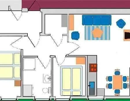 Strandnahe Mit Terrasse Und Parkplatz Apartmán